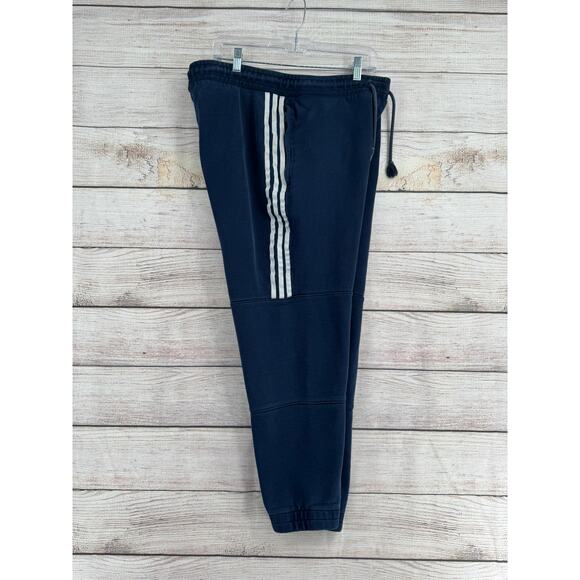 Adidas Originals Embroidered Trefoil Jogger Sweatpants Mens Large Blue White - Picture 13 of 13